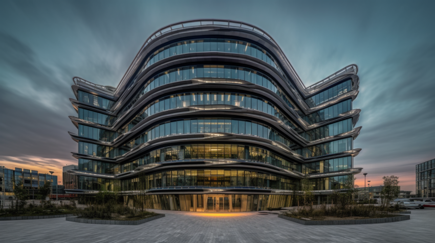 Office building photo front view