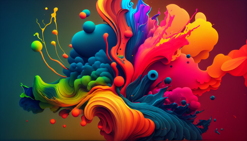 Fluid marble texture colorful abstract paint mix colors abstract background