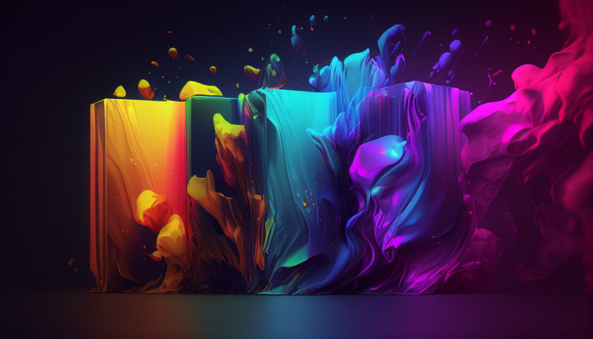 Vibrant color palette and gradient background for modern minimalist website design