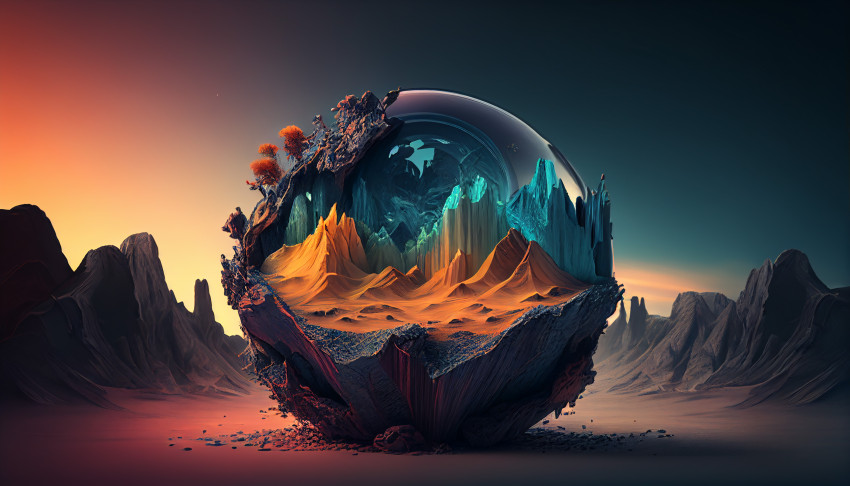 3D background, HDR, 8K, High Resolution