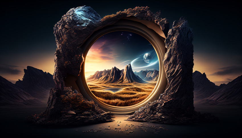 3D Nature background, Front view, HDR, 8K, High Resolution