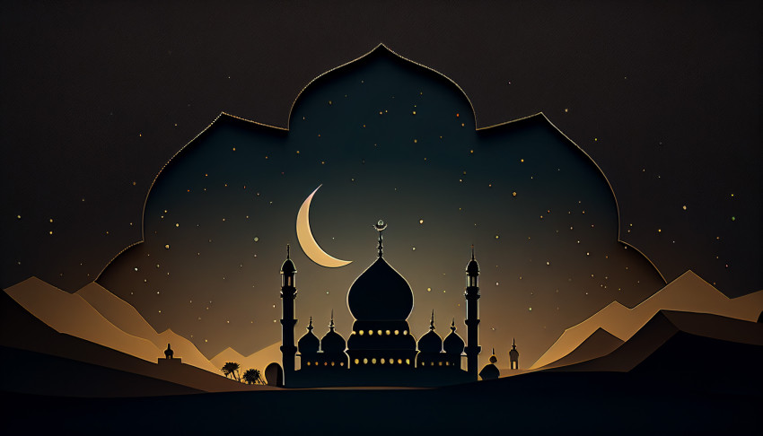 Eid background, HDR, 8K, High Resolution