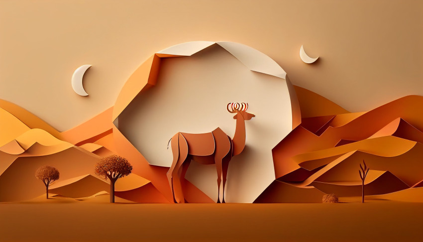 Minimalist Eid ul Adha background, HDR, 8K, High Resolution